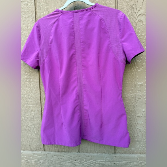 Urbane Performance Women's XS Purple Medical Scrub Top Utility Pockets - Picture 3 of 8